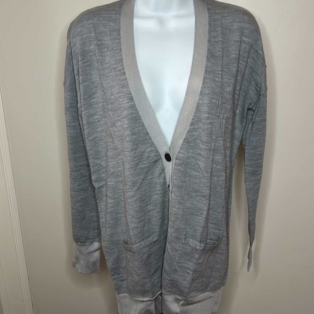 Derek Lam Long Sheer Back Cardigan